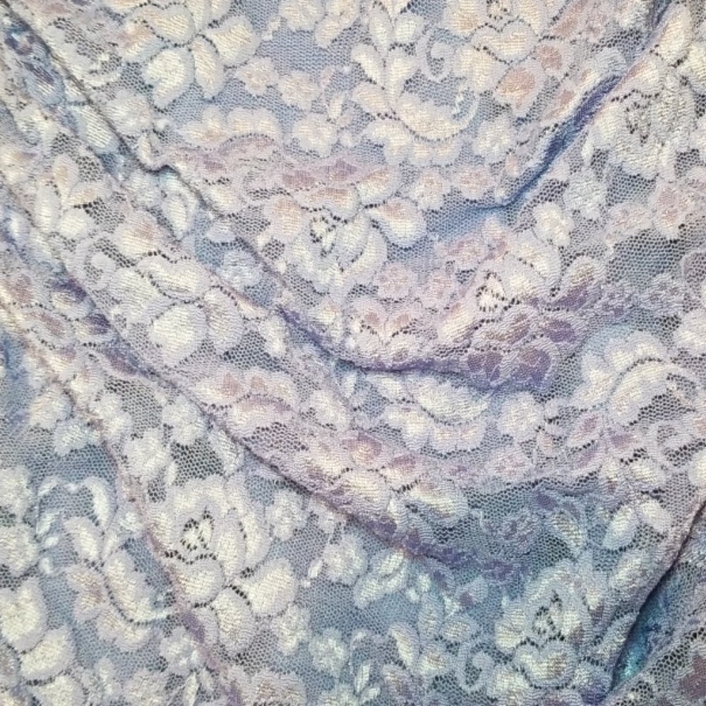 Lace Tank Dress Ruched sides - Picture 2 of 5